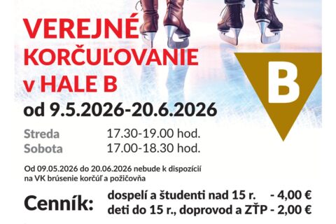 VEREJNÉ KORČUĽOVANIE v HALE B od 9.5.2026-20.6.2026