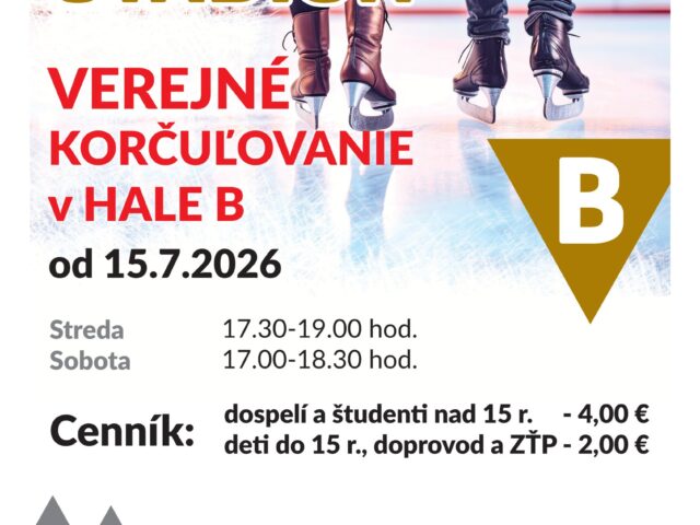 VEREJNÉ KORČUĽOVANIE v HALE B od od 15.7.2026